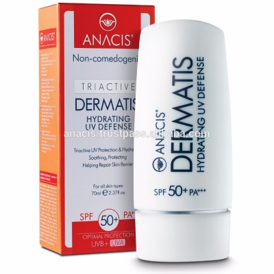 Dermatis Sun Block SPF50+ PA+++ 70ml, Sun Fluid Spectrum for Optimal Sunscreen Water Proof Sun Cream